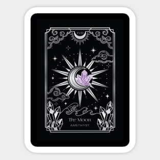 The Moon Card - Crystalstruck Tarot Sticker